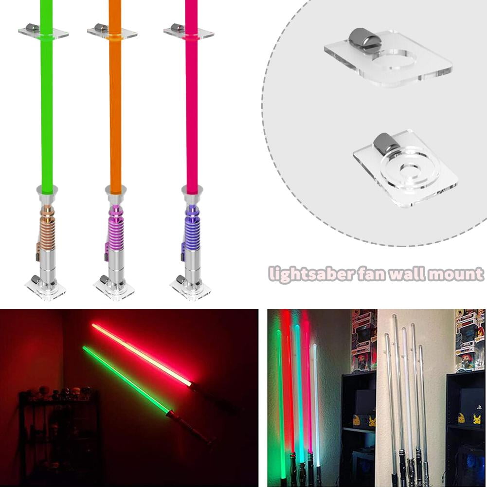 Tuaha Lightsaber Wall Holder Lightsaber Wall Rack Universal Acrylic Vertical Lightsaber Display Stand Holder Wall Mount Wall Rack Wall Holder bearable